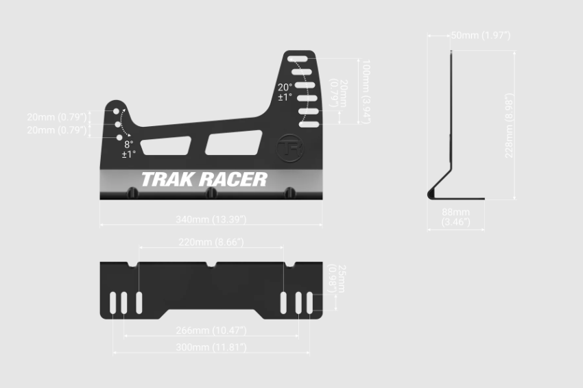 Oversized Seat Bracket for GT/Formula Seating Position - Image 2