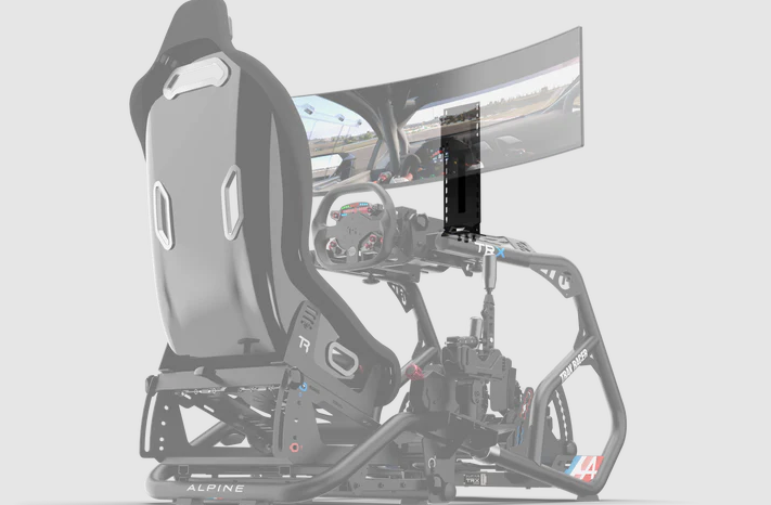 INTEGRATED SINGLE MONITOR STAND FOR TRAK RACER ALPINE RACING TRX - HOLDS UP TO 70" (Trak Racer TR8 Pro Stand) - Image 3