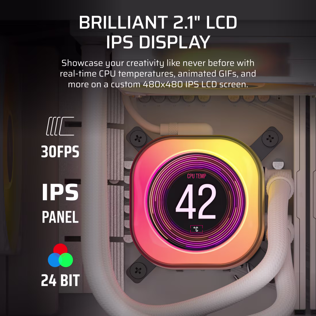 iCUE LINK TITAN 240 RX LCD Liquid CPU Cooler - Image 4